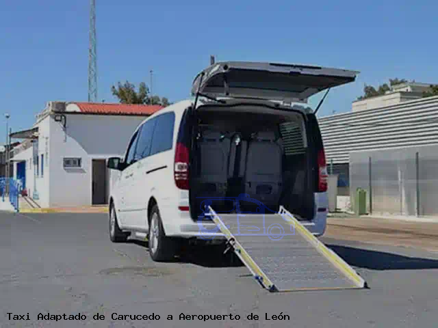 Taxi adaptado de Aeropuerto de León a Carucedo